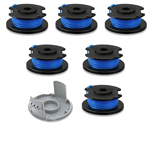 LEIMO KPARTS 0065 String Trimmer Spool Line for Ryobi One AC14RL3A  0065 Autofeed Replacement Spools for Ryobi 18V 24V and 40V Cordless Trimmers (7 Pack)